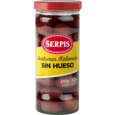 Маслины Каламата без косточки (Серпис) 0,340 кг