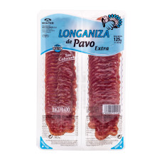 Нарезка колбаса лонганиза из индейки