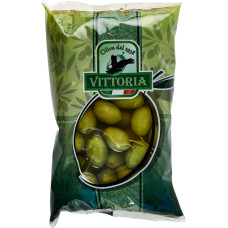 Оливки зеленые VITTORIA Verdi Dolci Giganti с косточкой ПАКЕТ 10уп х 500г/уп нетто 850г/уп