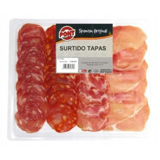 Тапас из Хамона Серанно и Колбасы Сальчичон, Черизо и Ломо 120 гр ТМ Pont