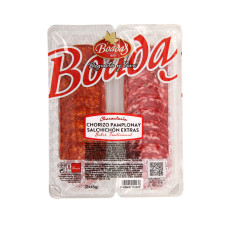 Нарезка колбасы Салчичон Экстра и Чоризо Памплона 80гр