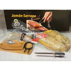 Хамон Campodulce Curados Серрано Курадо 10 месяцев 6,0-6,5 кг с подставкой и ножом