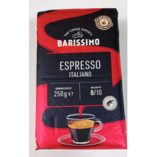 Кофе молотый Italiano Espresso 100% прожаренные зерна ТМ BARISSIMO 0,250 кг