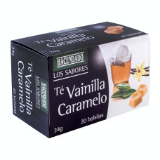 Чай черный листовой со вкусом ванили и карамели в пакетиках (20шт) Асендадо