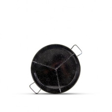 Сковорода паэльера эмалированная многофункциональная для паэльи El Cid с 3 отделениями Ø 42см