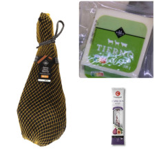 Хамон LA TABLA Палета Серрано Ресерва Дурок 100% Duroc Reserva 5,5-5,9 кг + колбаса фует с инжиром 60г и сыр полувыдержаний 300г