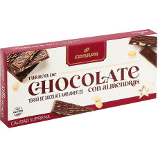Туррон твердый с миндалем в черном шоколаде (Consum) 0,200 кг